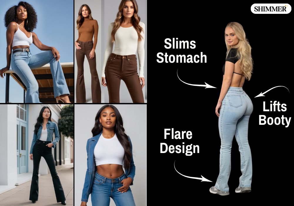 Shimmer™ Premium Flare Jeans - Shimmer™